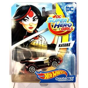 Hot Wheels Character Cars DC Super Hero Girls KATANA, New, See Pics/Descr.